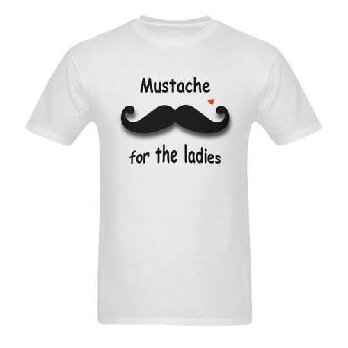 mustache4 ladies Men's T-Shirt in USA Size (Two Sides Printing)