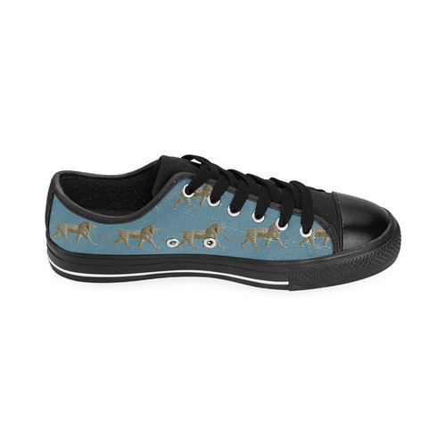 Mesopotamian Lion Women's Shoes Canvas Women's Shoes/Large Size (Model 018)