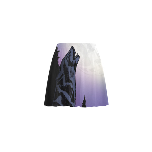 Howling Wolf Mini Skating Skirt (Model D36)