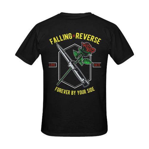 Falling In Reverse Modern Black Men's Slim Fit T-shirt (Model T13)