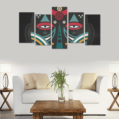 Maasai Warrior Canvas Print Sets E (No Frame)