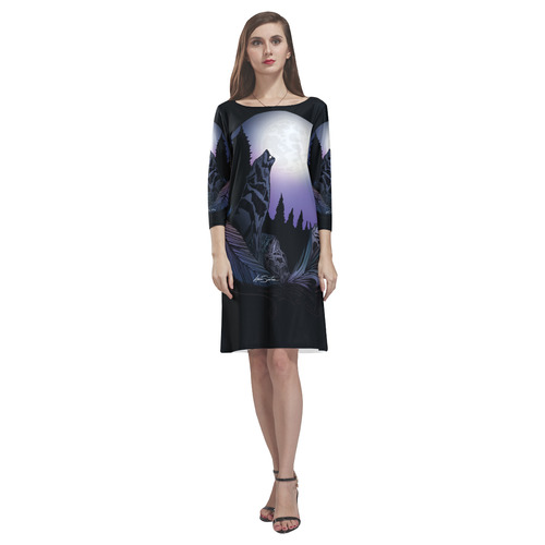 Howling Wolf Rhea Loose Round Neck Dress(Model D22)