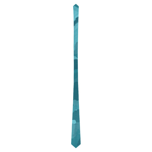 camouflage teal Classic Necktie (Two Sides)