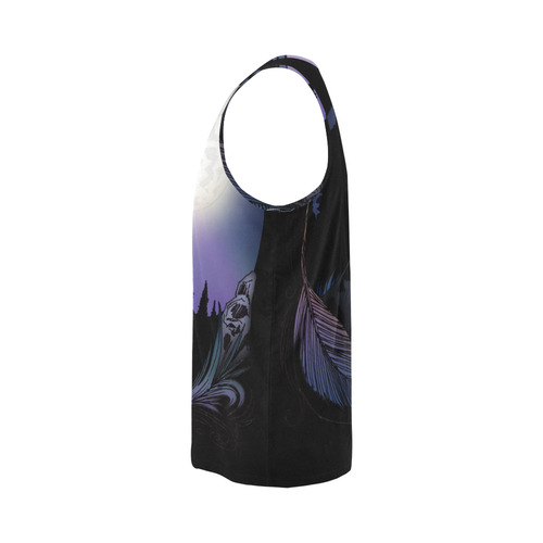 Howling Wolf All Over Print Tank Top for Men (Model T43)