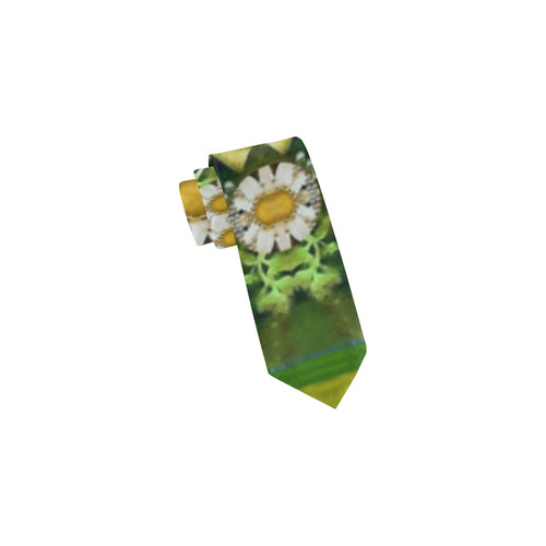 Bread sticks and fantasy flowers in a rainbow Classic Necktie (Two Sides)