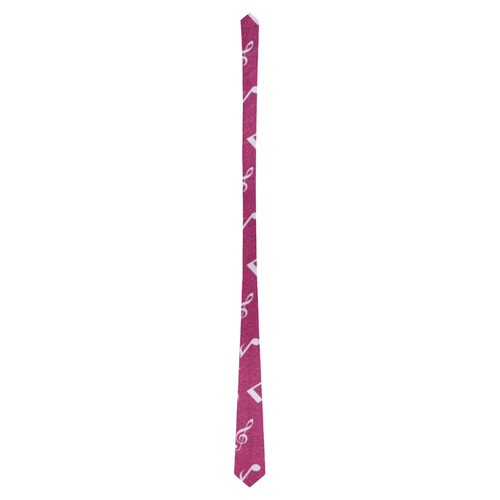 cute music pattern E Classic Necktie (Two Sides)