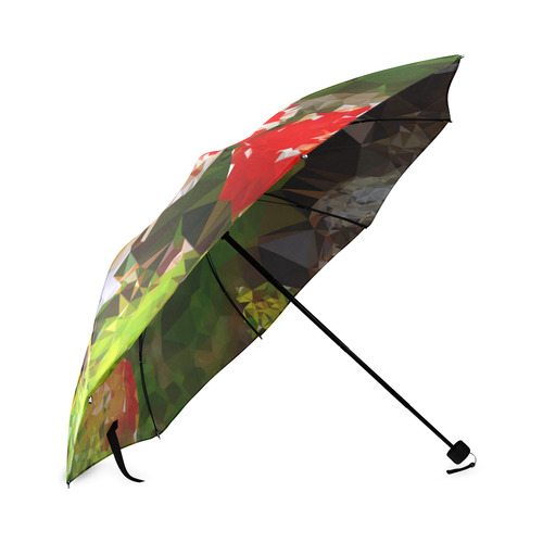 Amanita Muscaria Red White Mushroom Triangles Foldable Umbrella (Model U01)