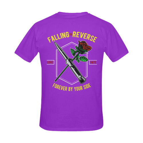 Falling In Reverse Modern Purple Men's Slim Fit T-shirt (Model T13)