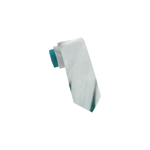 lovely flowers turquoise Classic Necktie (Two Sides)
