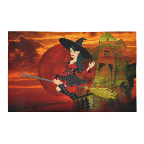 Witch and Red Moon Bath Rug 20''x 32''