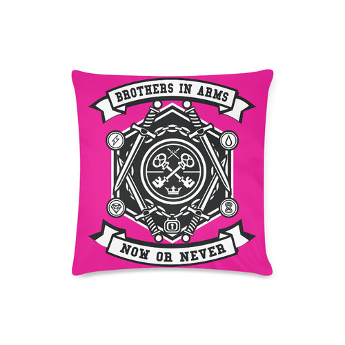 Keys Pink Custom Zippered Pillow Case 16"x16"(Twin Sides)