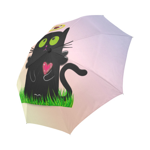 angelic cat and ladybug Auto-Foldable Umbrella (Model U04)