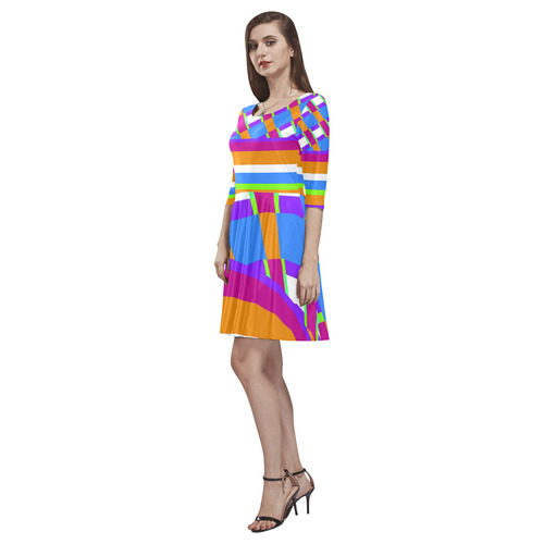 1278 Tethys Half-Sleeve Skater Dress(Model D20)