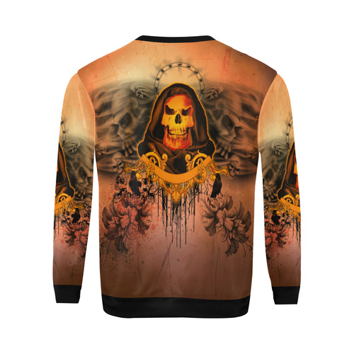 The skulls All Over Print Crewneck Sweatshirt for Men/Large (Model H18)