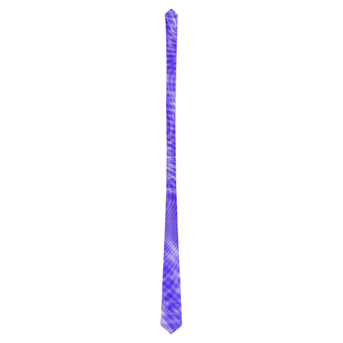 abstract moire blue Classic Necktie (Two Sides)