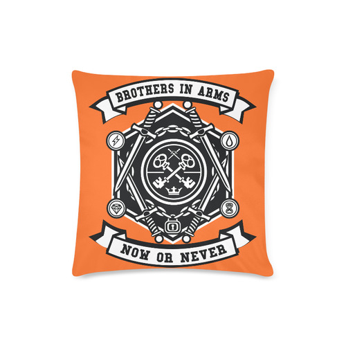 Keys Orange Custom Zippered Pillow Case 16"x16"(Twin Sides)