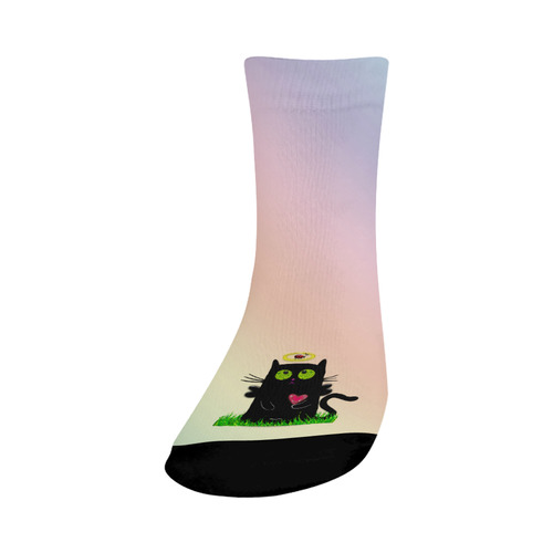 angelic cat and ladybug Crew Socks