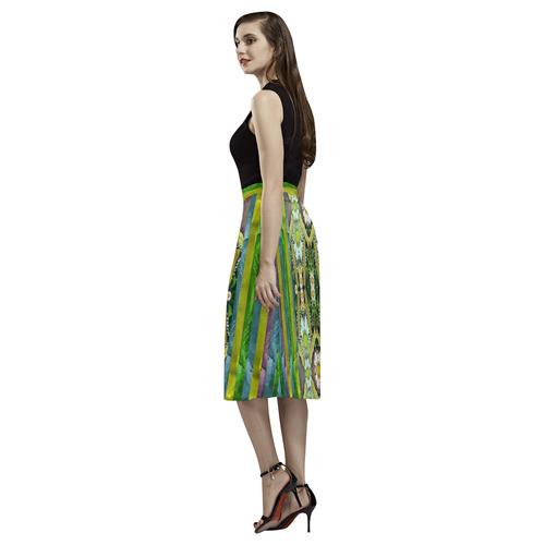 Bread sticks and fantasy flowers in a rainbow Aoede Crepe Skirt (Model D16)