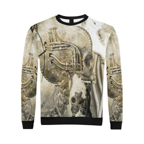 Awesome technical skull, vintage design