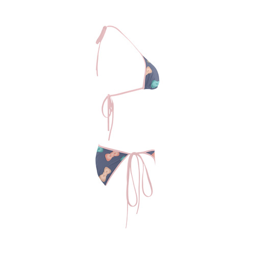 Bows on Indigo Custom Bikini Swimsuit