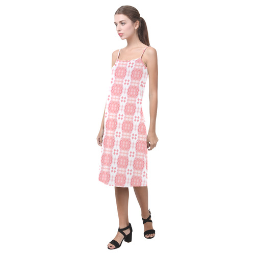 bubble gum gingham Alcestis Slip Dress (Model D05)