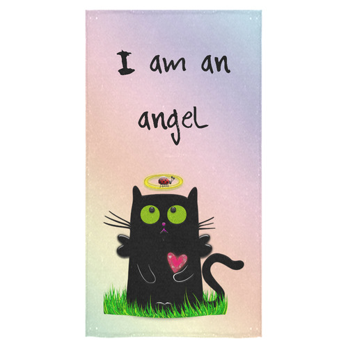 angelic cat and ladybug Bath Towel 30"x56"