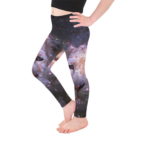 Tiger and Galaxy Kid's Ankle Length Leggings (Model L06)