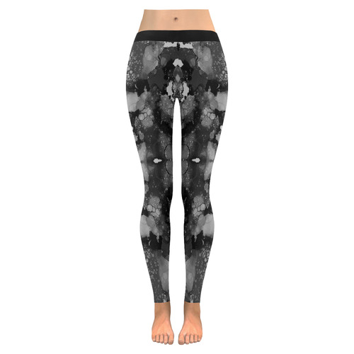 "Ghost" Women's Low Rise Leggings (Invisible Stitch) (Model L05)