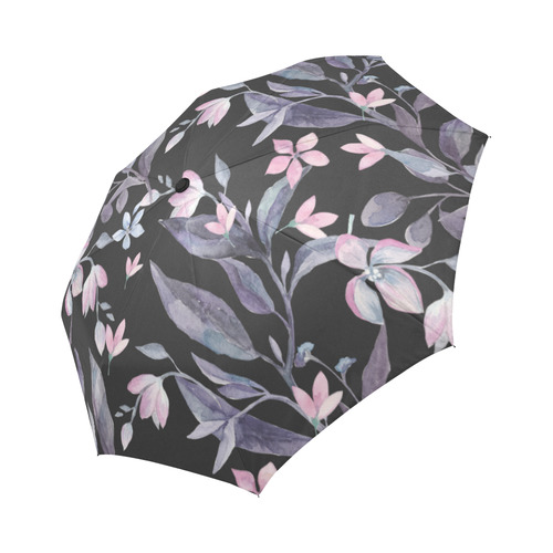 Dark Botanicals Auto-Foldable Umbrella (Model U04)
