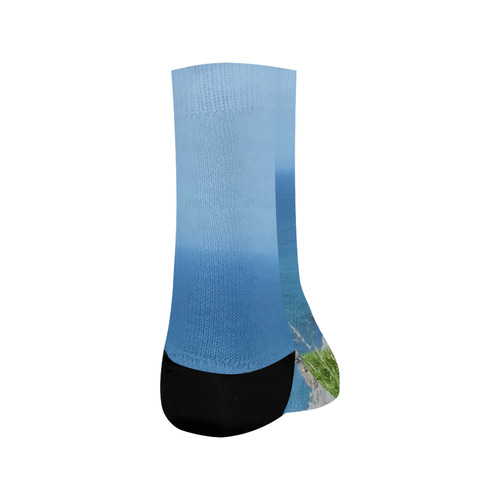 Block Island Bluffs - Block Island, Rhode Island Crew Socks