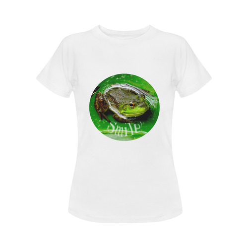 smiling frog Women's Classic T-Shirt (Model T17）