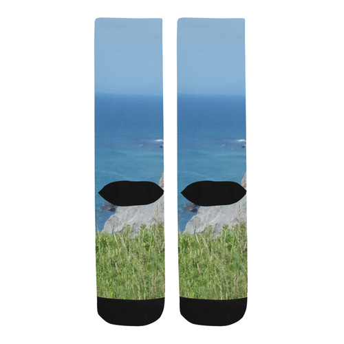 Block Island Bluffs - Block Island, Rhode Island Trouser Socks