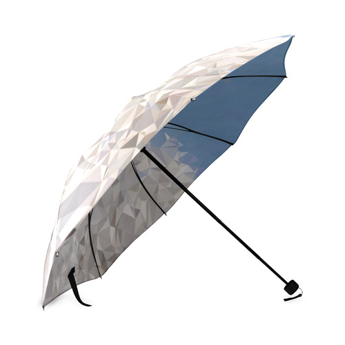 Trees in Snow Winter Geometric Landscape Foldable Umbrella (Model U01)