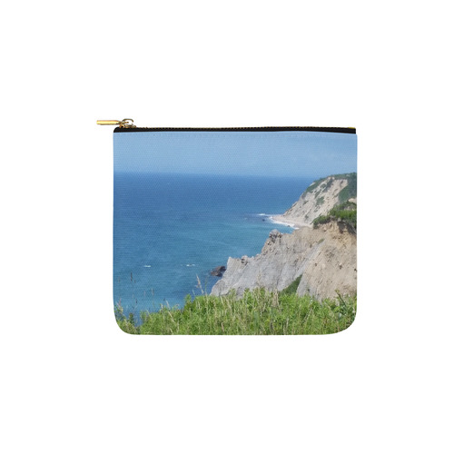 Block Island Bluffs - Block Island, Rhode Island Carry-All Pouch 6''x5''