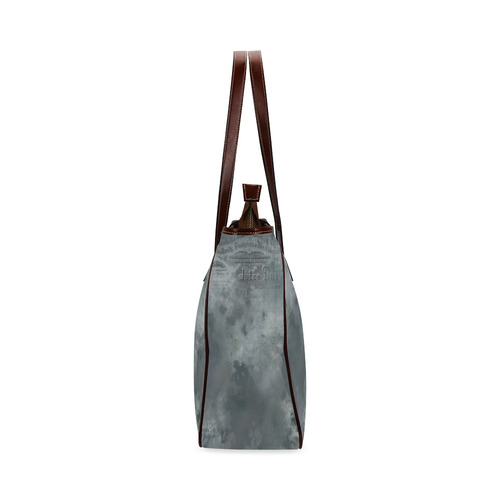 Dark grey letter vintage batik look Classic Tote Bag (Model 1644)