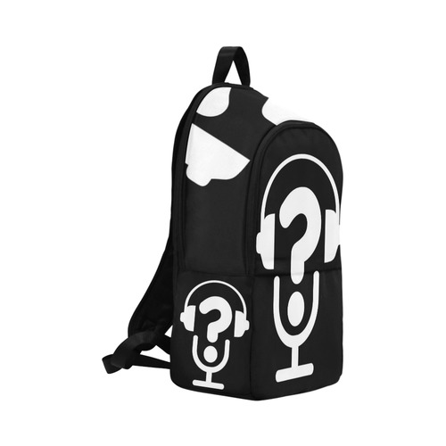 Alt FAQs BackPaq (Black on White) Fabric Backpack for Adult (Model 1659)
