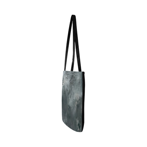 Dark grey letter vintage batik look Reusable Shopping Bag Model 1660 (Two sides)