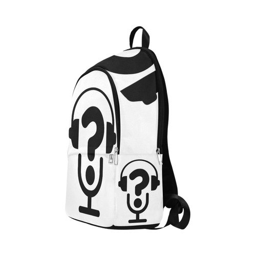 Alt FAQs Backpaq (Black on White) Fabric Backpack for Adult (Model 1659)