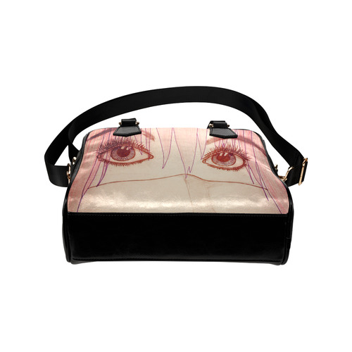 anime drawn eyes Shoulder Handbag (Model 1634)