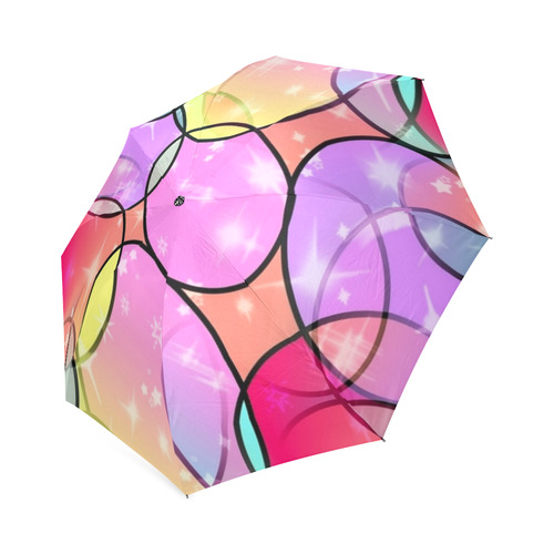 Round Pattern by Popart Lover Foldable Umbrella (Model U01)