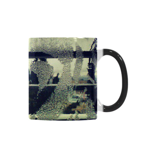 Rain drops on a window Custom Morphing Mug