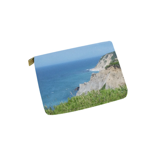 Block Island Bluffs - Block Island, Rhode Island Carry-All Pouch 6''x5''