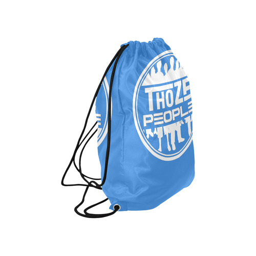 Thoze Pull String Paq Blue Large Drawstring Bag Model 1604 (Twin Sides)  16.5"(W) * 19.3"(H)