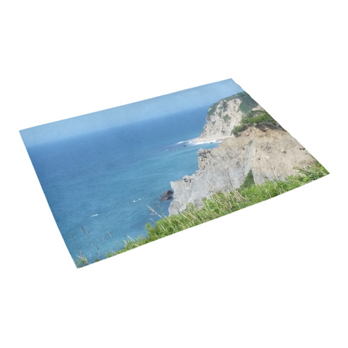 Block Island Bluffs - Block Island, Rhode Island Azalea Doormat 24" x 16" (Sponge Material)