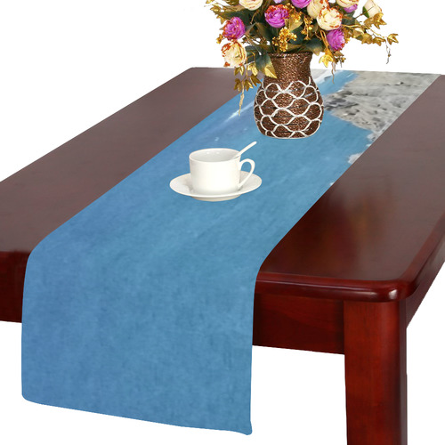 Block Island Bluffs - Block Island, Rhode Island Table Runner 14x72 inch