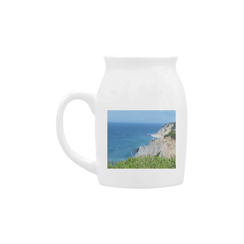 Block Island Bluffs - Block Island, Rhode Island Milk Cup (Small) 300ml