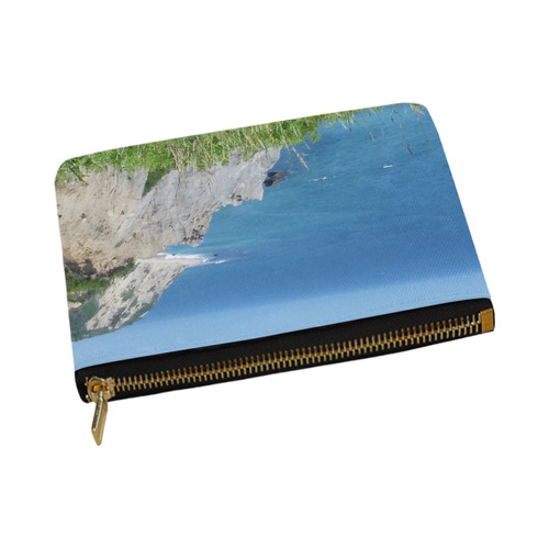 Block Island Bluffs - Block Island, Rhode Island Carry-All Pouch 12.5''x8.5''