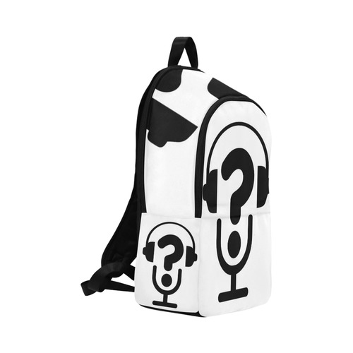 Alt FAQs Backpaq (Black on White) Fabric Backpack for Adult (Model 1659)