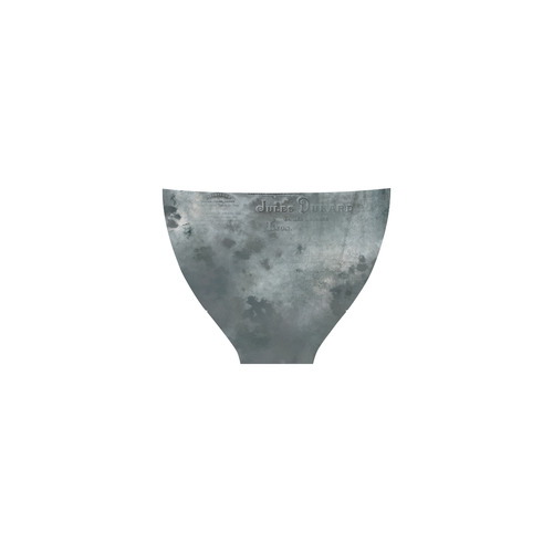 Dark grey letter vintage batik look Custom Bikini Swimsuit (Model S01)