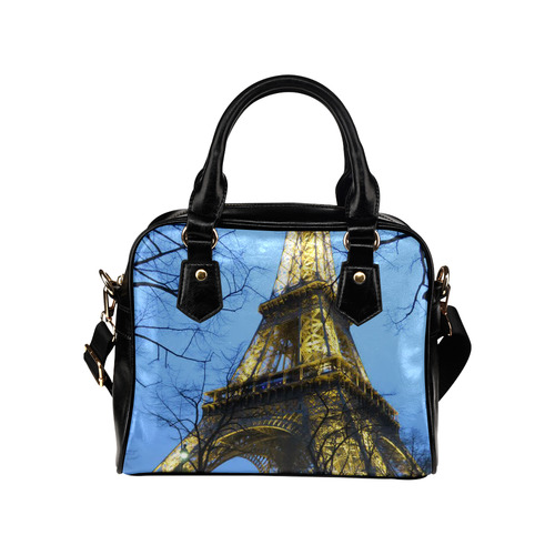 eiffel tower Shoulder Handbag (Model 1634)